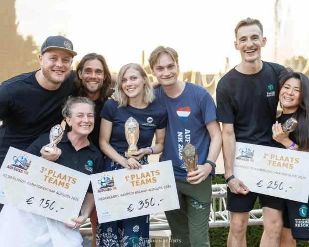 Winnaars Aufguss NK Thermen Resorts team categorie